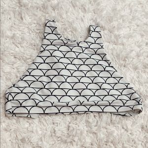 Cupshe deep water waves swim top